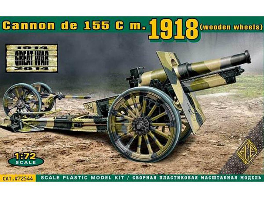 Cañón francés 155C modelo 1918 (Vista 1)