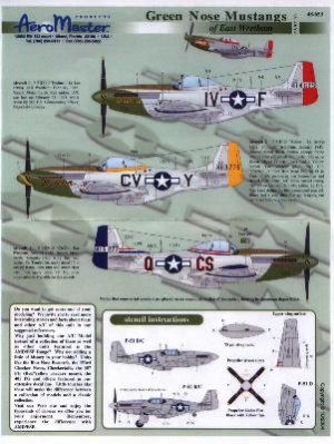 North American P 51 D Mustang Nez Vert D  (Vista 1)