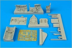 Spitfire F Mk. 24 cockpit set - AIRFIX  (Vista 1)