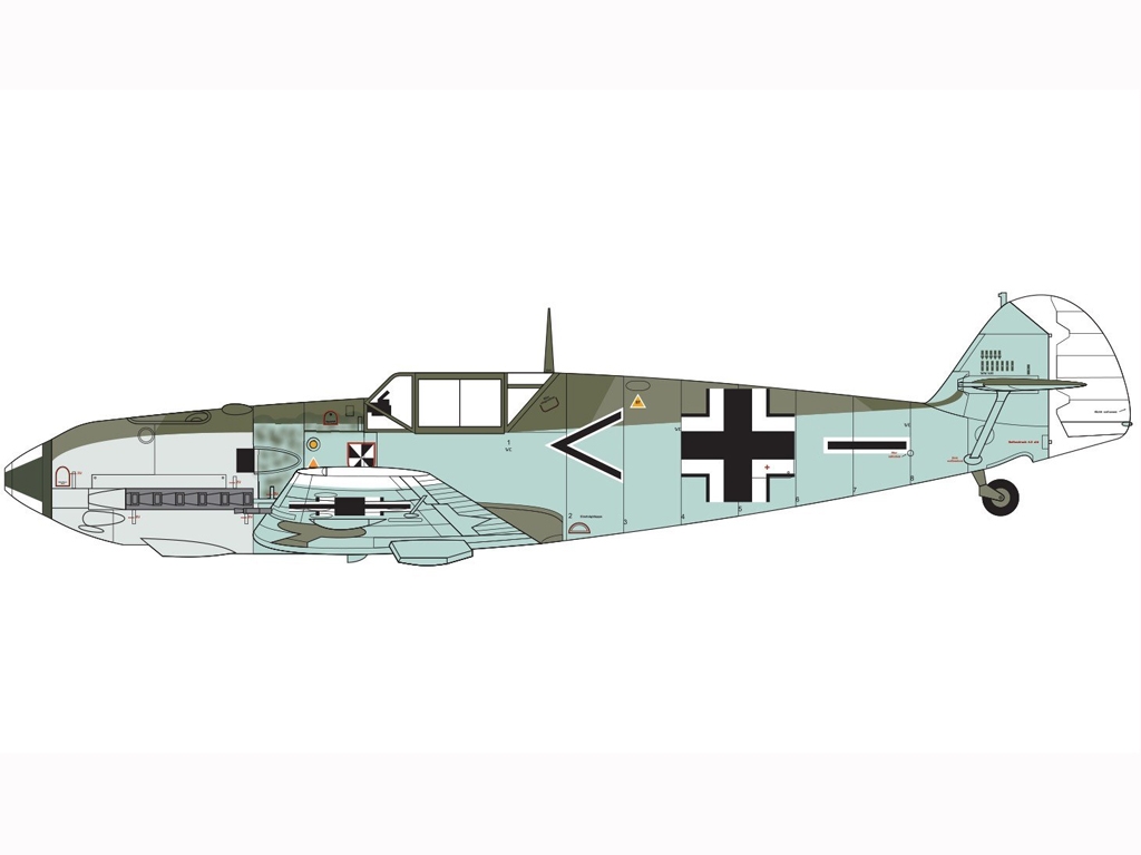 Messerschmitt Bf109E-3/E-4  (Vista 2)