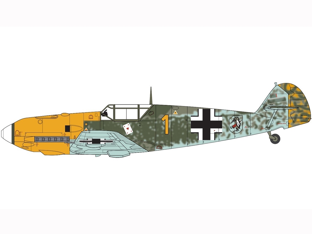 Messerschmitt Bf109E-3/E-4  (Vista 3)