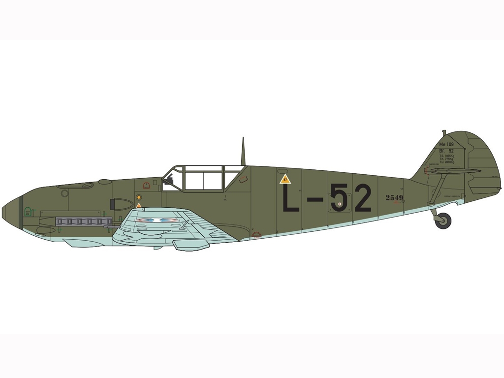 Messerschmitt Bf109E-3/E-4  (Vista 4)