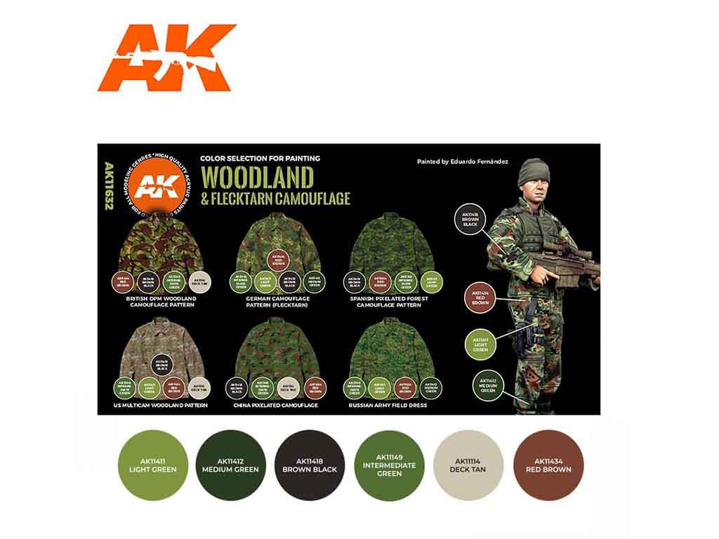 Camuflaje de bosque y Flecktarn (Vista 2)