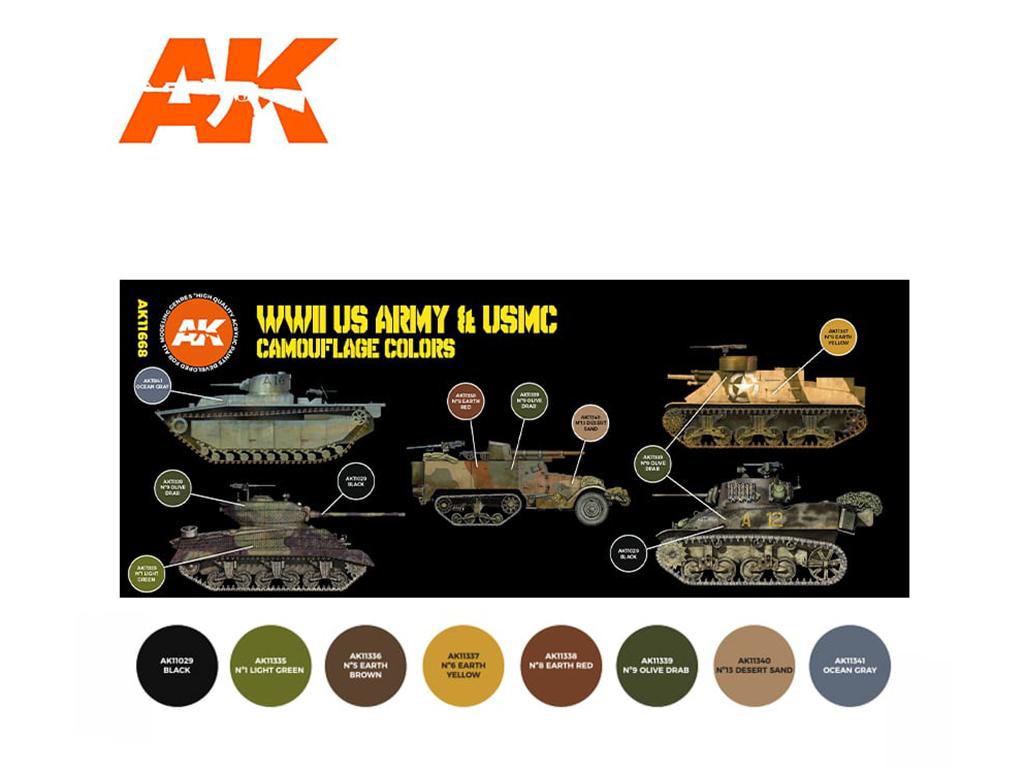 Colores de camuflaje del US Army y USMC (Vista 2)