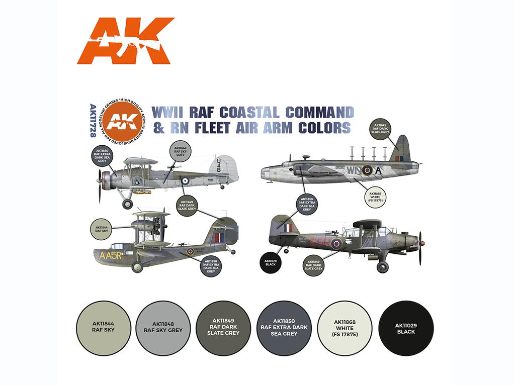 RAF CoastalL Command & RN Fleet AIR ARM Colors (Vista 2)