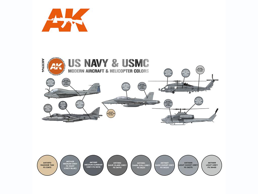 Colores modernos de aviones y helicópteros de la US NAVY & USMC (Vista 2)