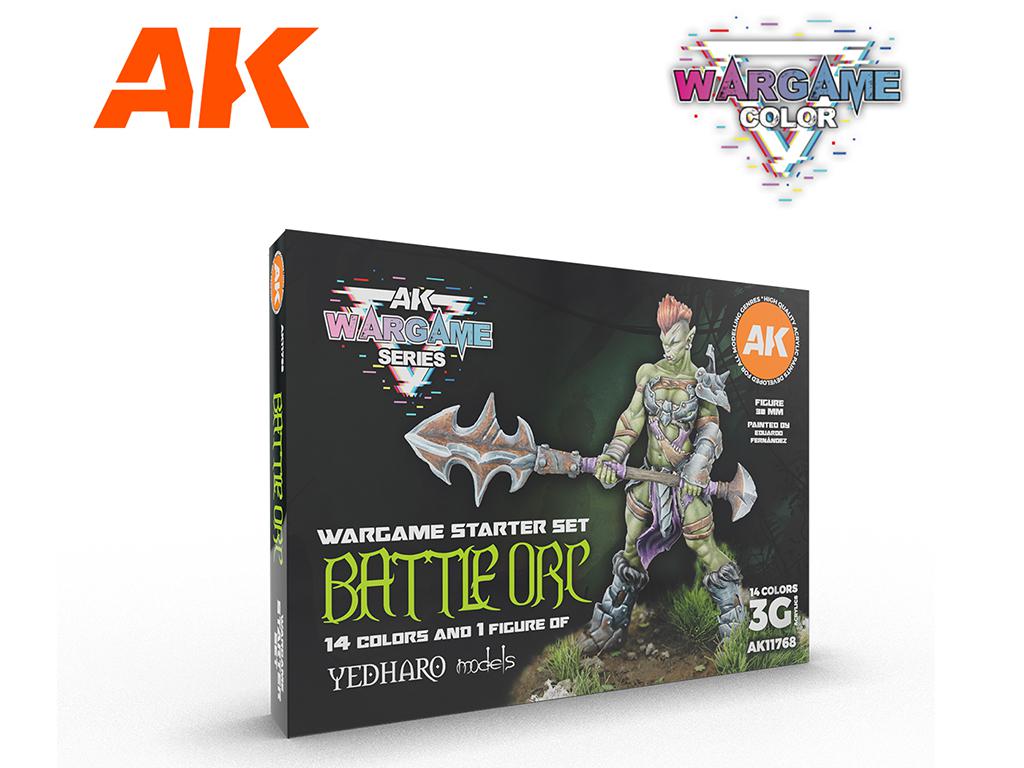 Battle Orc - Wargame Starter Set - 14 Colores y  1 Figura (Vista 1)