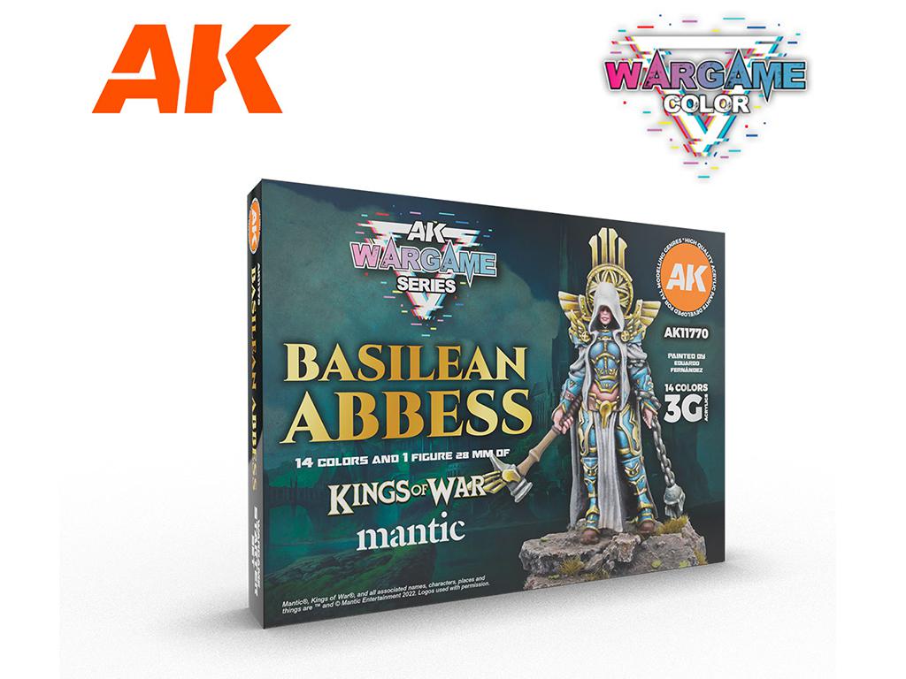 Basilean Abbess – Wargame Starter Set – 14 Colors & 1 Figure (Vista 1)