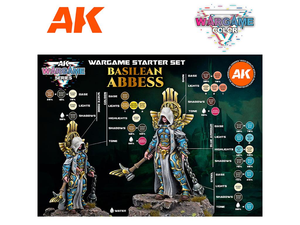 Basilean Abbess – Wargame Starter Set – 14 Colors & 1 Figure (Vista 3)
