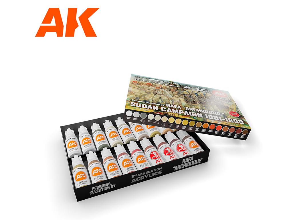 Signature Set – Rafa “Archiduque” – Sudan Campaing 1881-1899 – 28mm Wargame Paint Set (Vista 2)