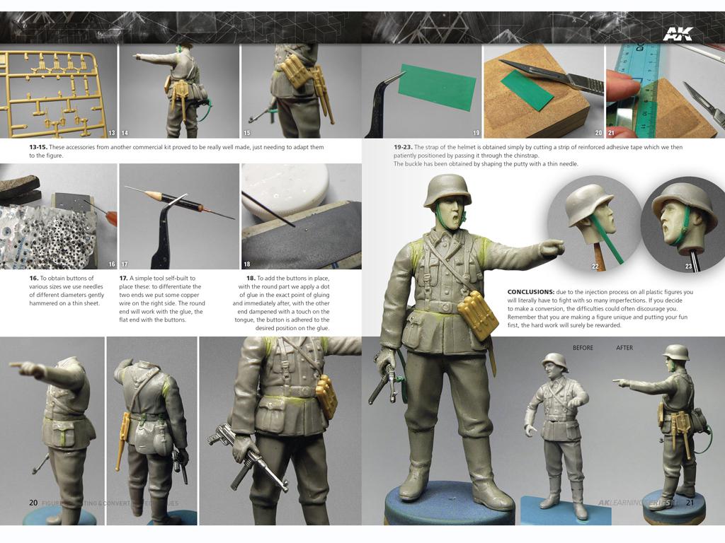 Técnicas de escultura y conversión de figuras (Vista 3)