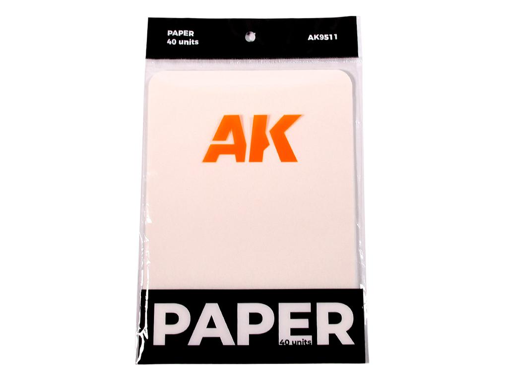 Ecomodelismo  Recambios de papel Paleta Humeda de AK, 40 unidades.