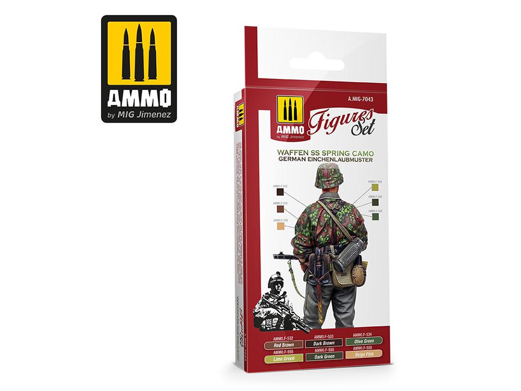 Waffen SS Camuflaje Primavera. German Einchenlaubmuster (Vista 2)