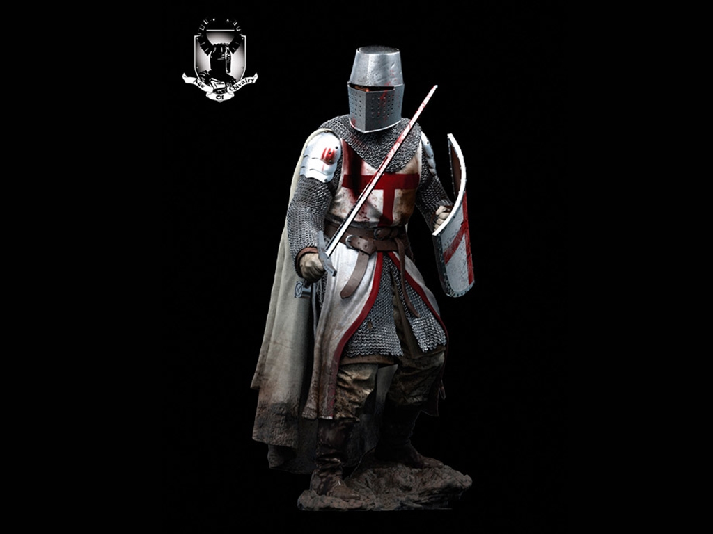 Caballero Templario, Siglo XII  (Vista 1)