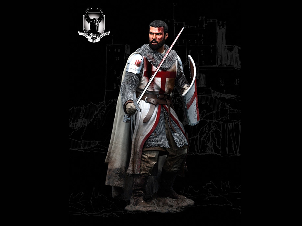 Caballero Templario, Siglo XII  (Vista 2)