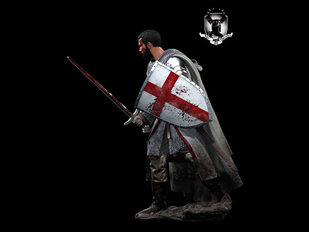 Caballero Templario, Siglo XII  (Vista 4)