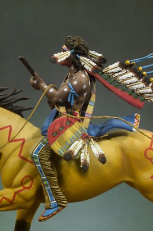 Guerrero Sioux portando carabina  (Vista 4)