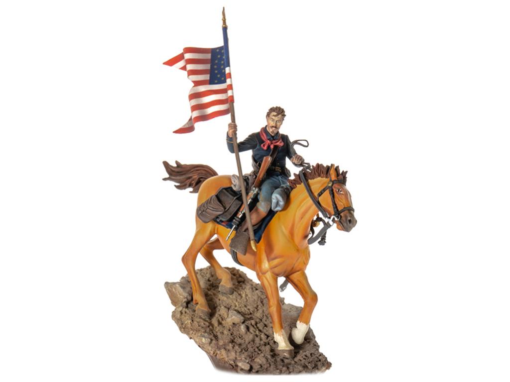 U.S. Cavalry Flag Bearer, 1876  (Vista 1)