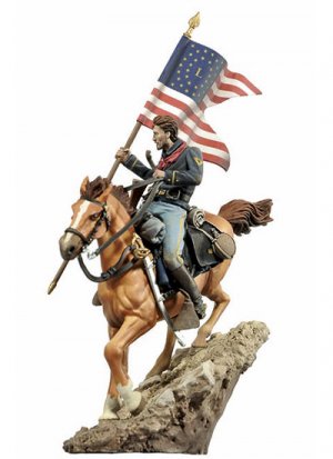 U.S. Cavalry Flag Bearer, 1876  (Vista 3)