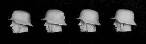 Cabezas Alemanas con casco  (Vista 1)