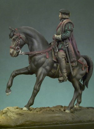 Hernán Cortes a caballo  (Vista 3)