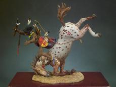 Guerrero Sioux cayendo del caballo - Ref.: ANDR-S4F005