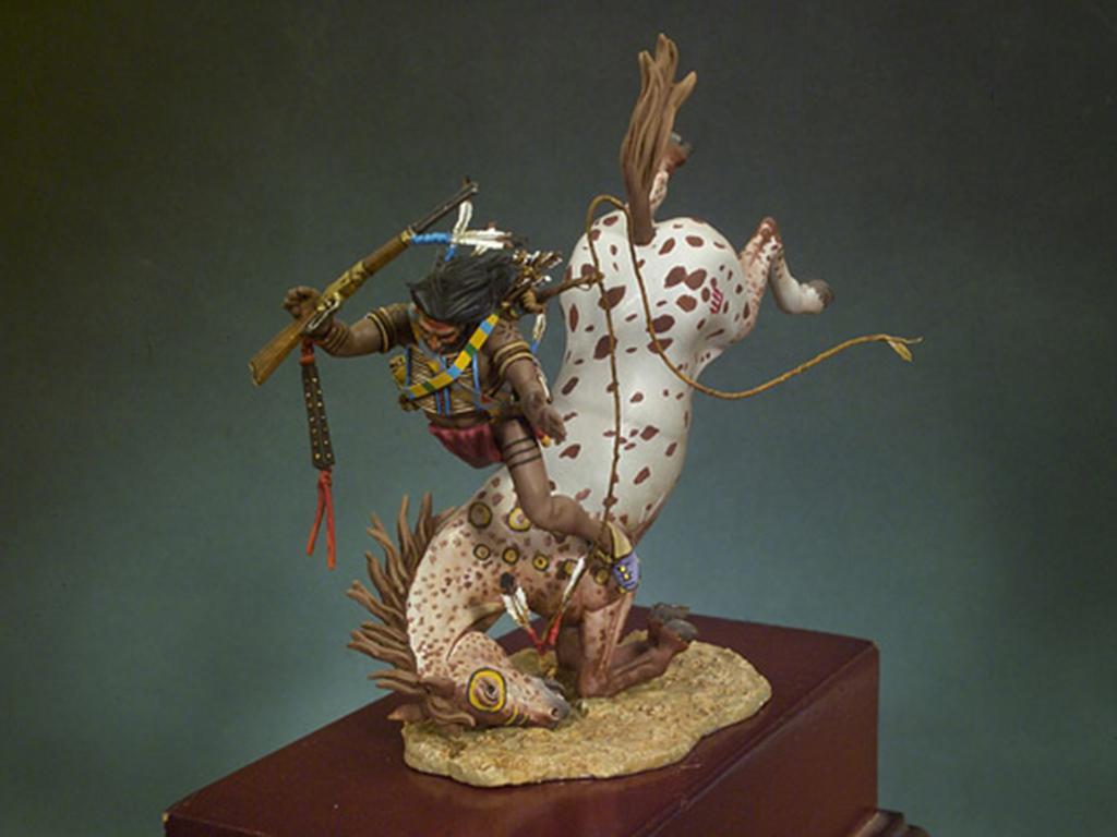 Guerrero Sioux cayendo del caballo (Vista 2)