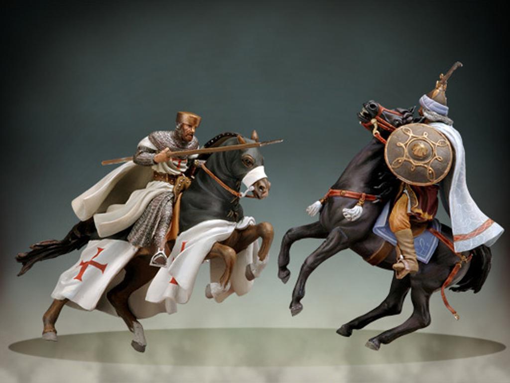 Maestro Templario a caballo, siglo XII (Vista 2)