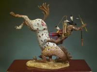 Guerrero Sioux cayendo del caballo (Vista 7)