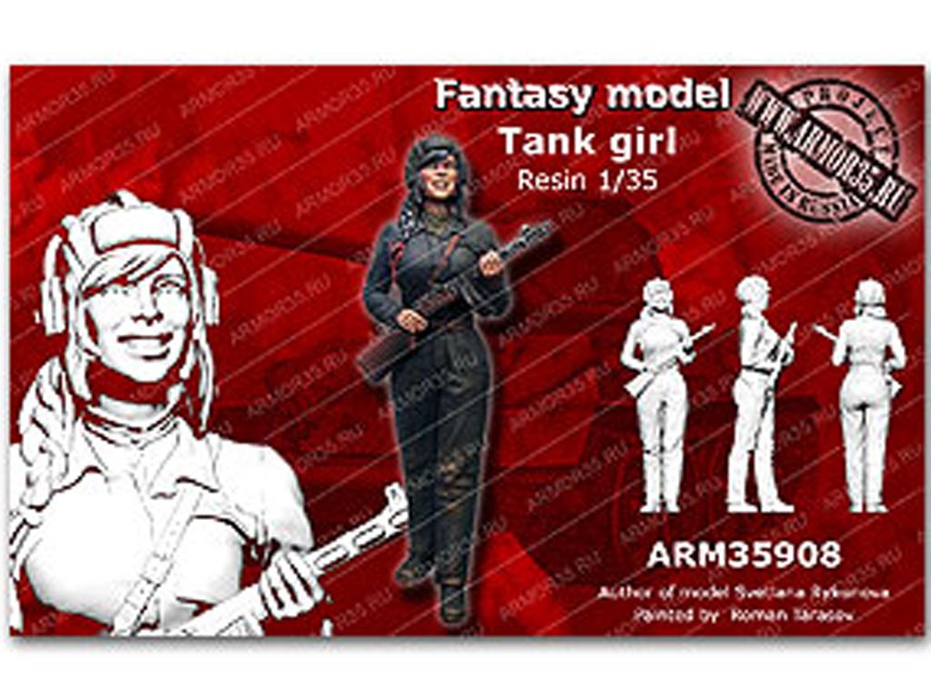 La chica del tanque Soviético (Vista 1)
