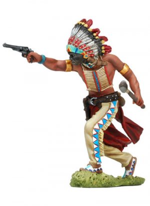 Advancing Sioux Shooting Revolver  (Vista 1)