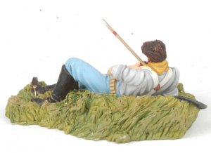 Wounded US Cavalryman on the ground  (Vista 2)