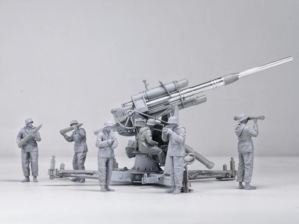 German Flak 36 88Gun w/6 Figure Limited Edition Metal Box (Vista 2)