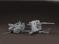 German Flak 36 88Gun w/6 Figure Limited Edition Metal Box (Vista 19)