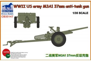 US army M3A1 37mm anti-tank gun  (Vista 1)