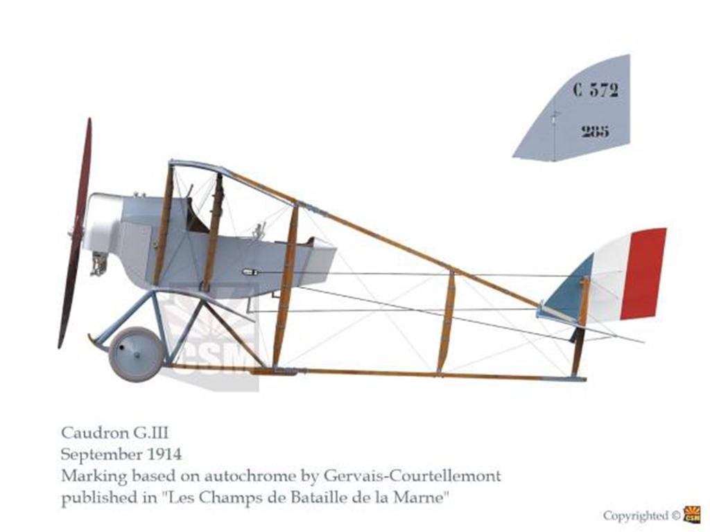 CAUDRON G.III French WWI biplane (Vista 4)