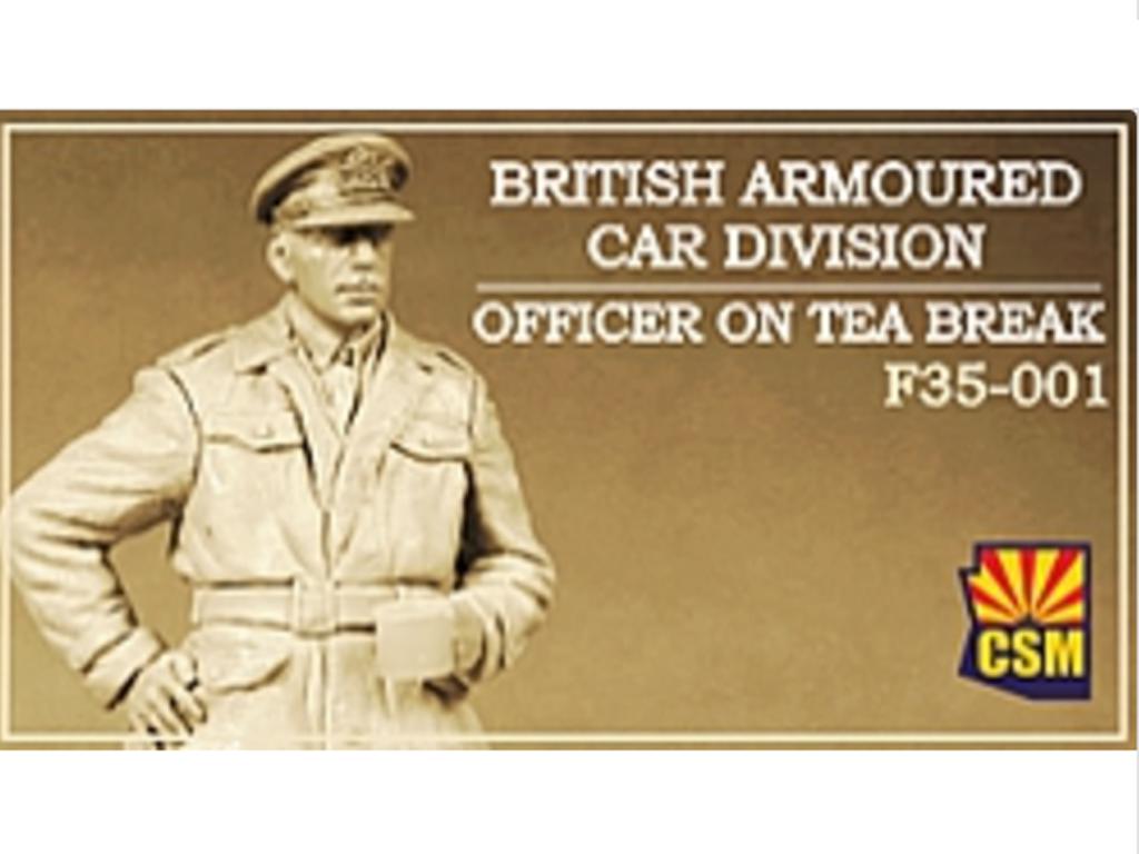 British Armoured Car Division Officer on Tea Break (Vista 1)