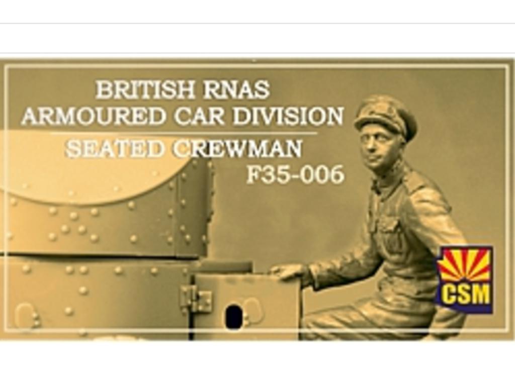 British RNAS Armoured Car Division seated crewman (Vista 1)