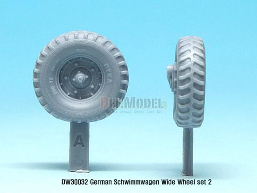 Juego de ruedas anchas Schwimmwagen alemán 2 (Vista 3)