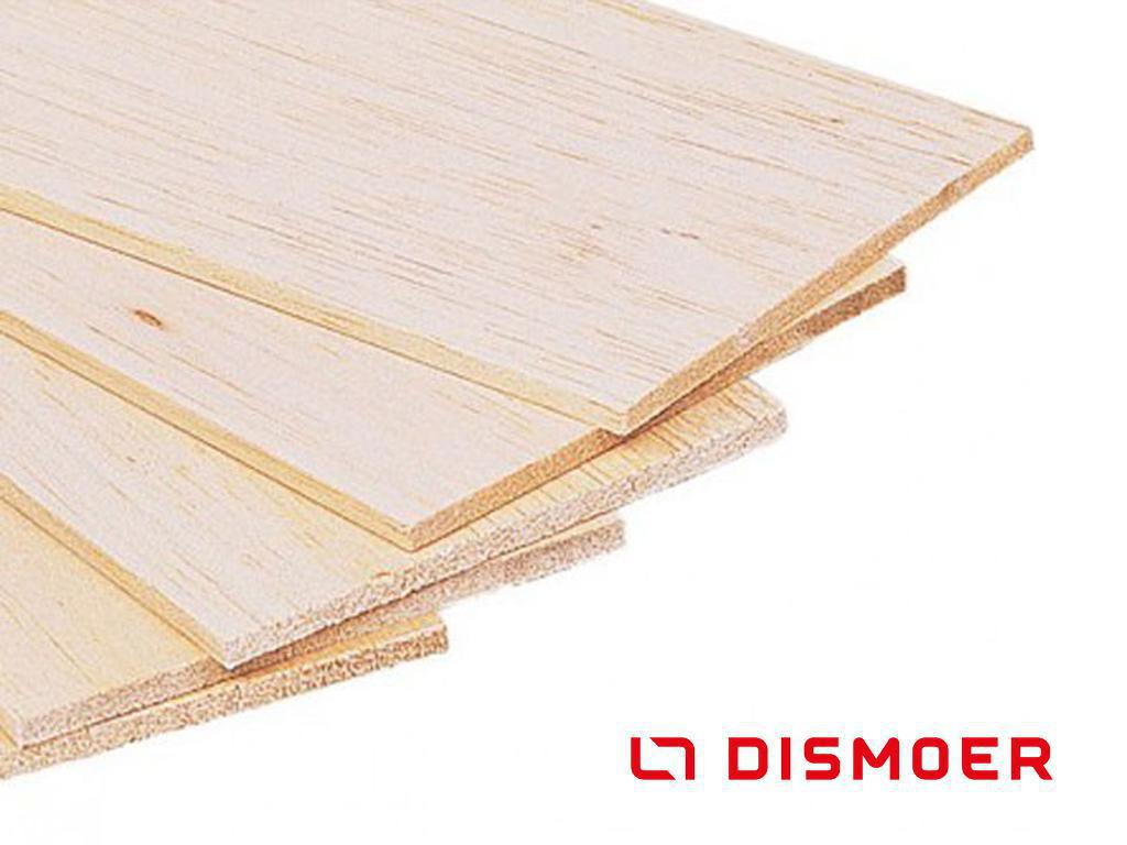 Madera de balsa 100 x 1000 x 2 mm (Vista 1)