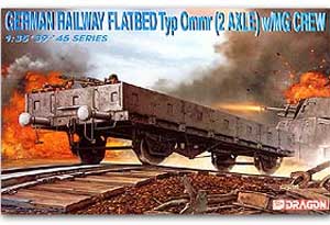 German Flatbed Railcar Type Ommr - Ref.: DRAG-6085