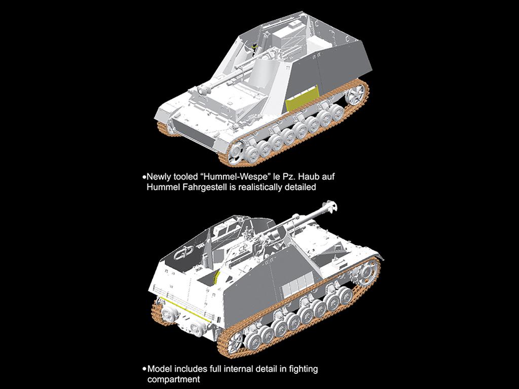 Autopropulsado alemán Sd.Kfz.165 Hummel- (Vista 3)