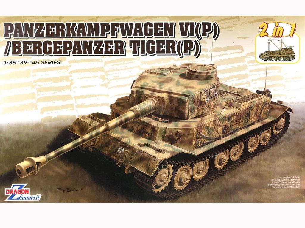 Panzerkampfwagen VI(P) / Bergepanzer Tiger(P) (Vista 1)