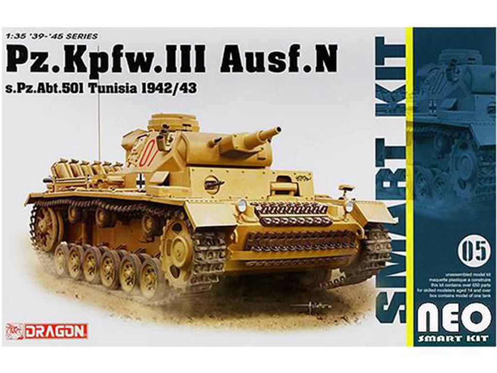 Panzer III Ausf.N Pz.Abt.501 Tunez 1942 (Vista 1)