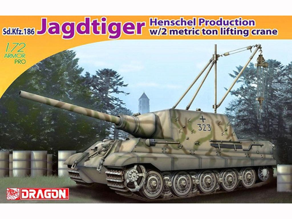 Jagdtiger Henschel con grúa (Vista 1)