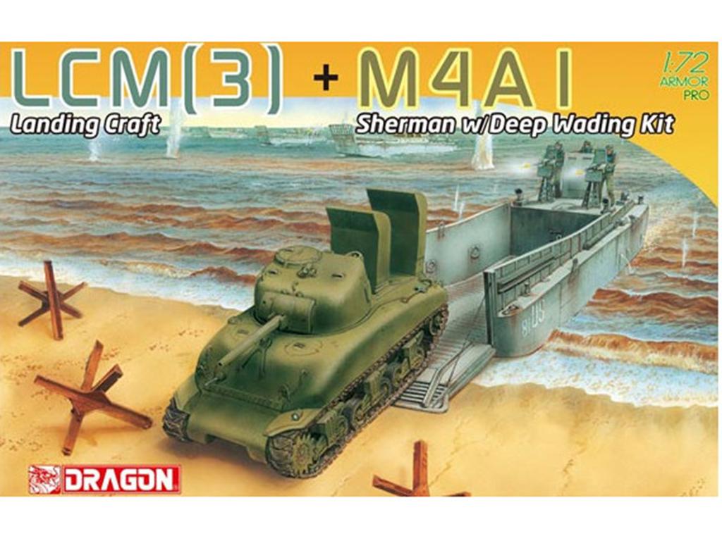 LCM(3) + Sherman M4A1 con kit de vadeo (Vista 1)
