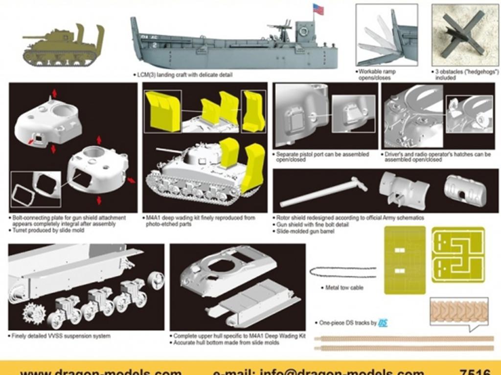 LCM(3) + Sherman M4A1 con kit de vadeo (Vista 2)