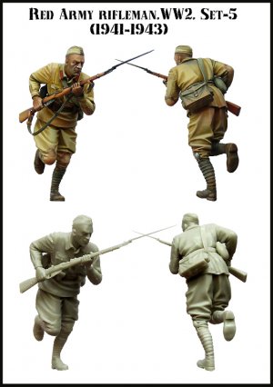 Soldado Sovietico Cargando  (Vista 2)