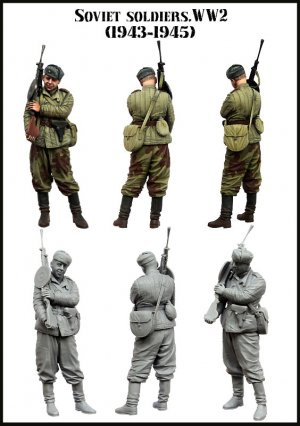 Soldado Soviético en reposo 1943-1945  (Vista 2)
