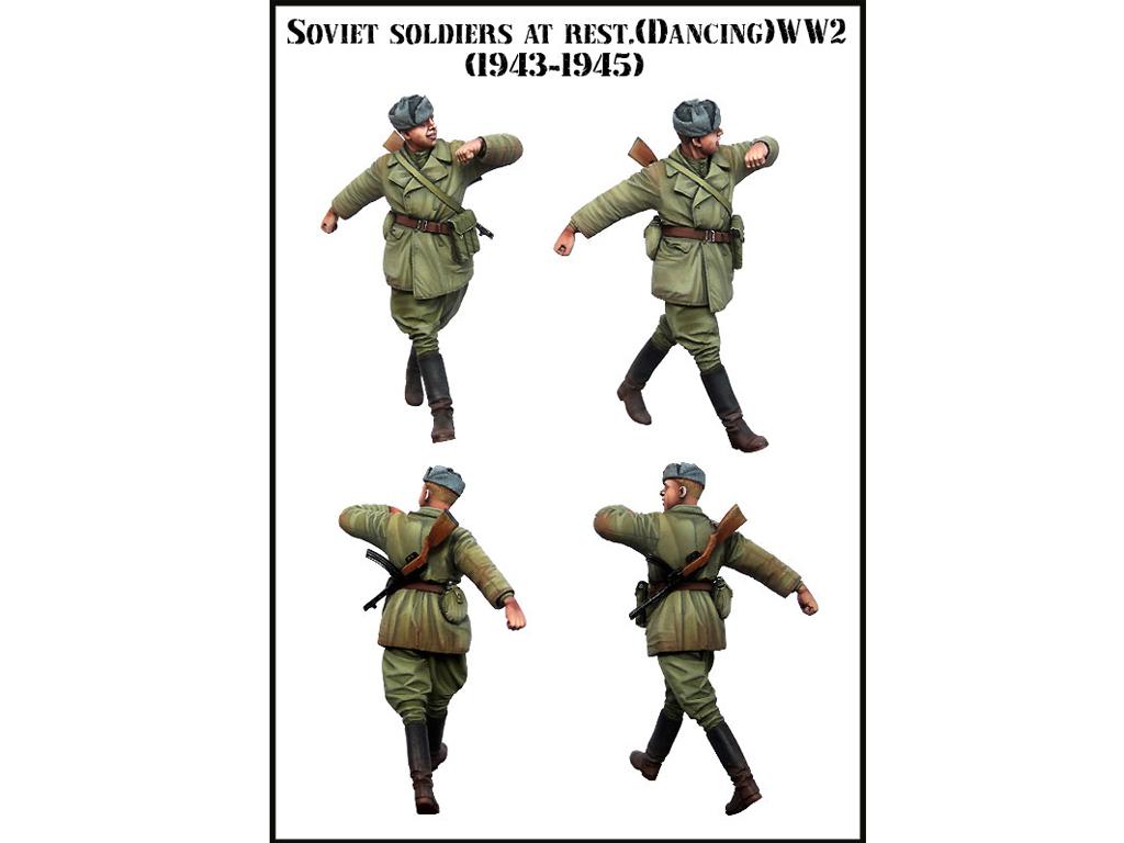 Soldado soviético bailando 1943 - 1945 (Vista 2)